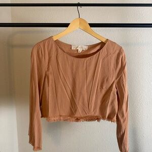 Honey Punch crop long sleeve S‎